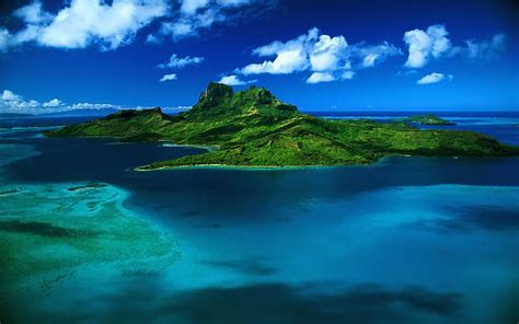Hd Wallpaper Mauritius Island Gree Island Water Sea Scenery