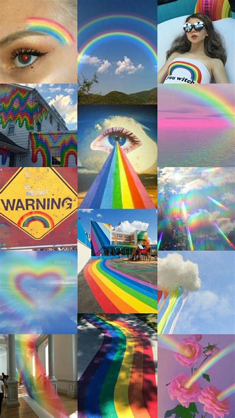 🖤 Rainbow Aesthetic Wallpaper Collage 2021