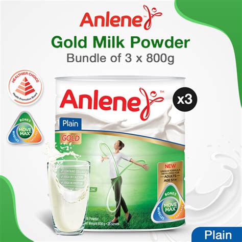 Qoo10 Bundle Of 3 ANLENE Gold Hi Calcium Low Fat Milk Powder