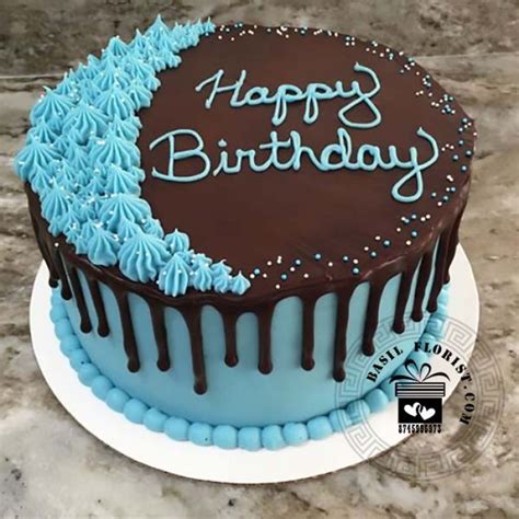 Butter three silicone cake molds and line the bottoms with parchment paper. Blue Chocolaty Birthday Cake