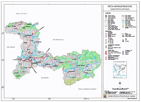 Peta Kota Peta Kabupaten Sintang