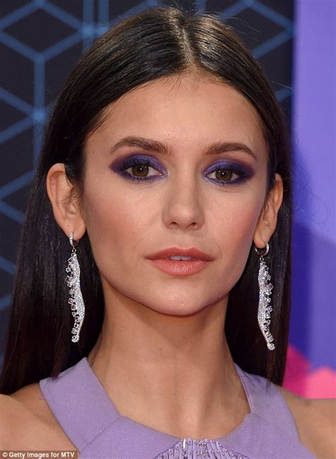 Femail Reveals How To Make Purple Lids Work For You Like Nina Dobrev At