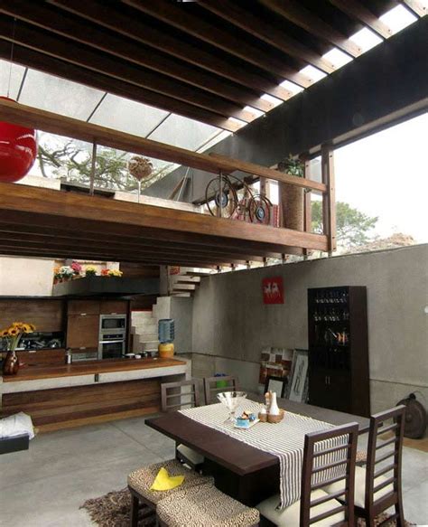 Loft modern interior designed as a open plan apartment including kitchen dining room living gl railing on the mezzanine this stock ilration and explore similar ilrations. 20 Homes With Beautiful Modern Mezzanine Designs