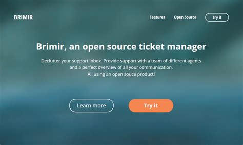 Brimir An Open Source Ticket Manager Web Resources Webappers