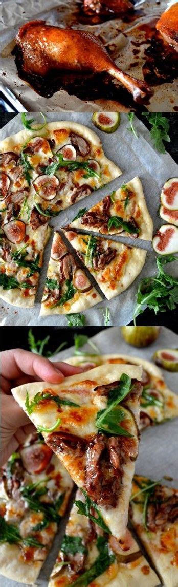 Roast Duck Pizza With Figs And Arugula Poultry Recipes Cooking Recipes Healthy Recipes