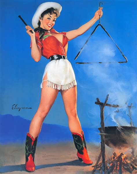 Legends Of The Old West Gil Elvgren Cowgirl Pinup Art Trading Card Set