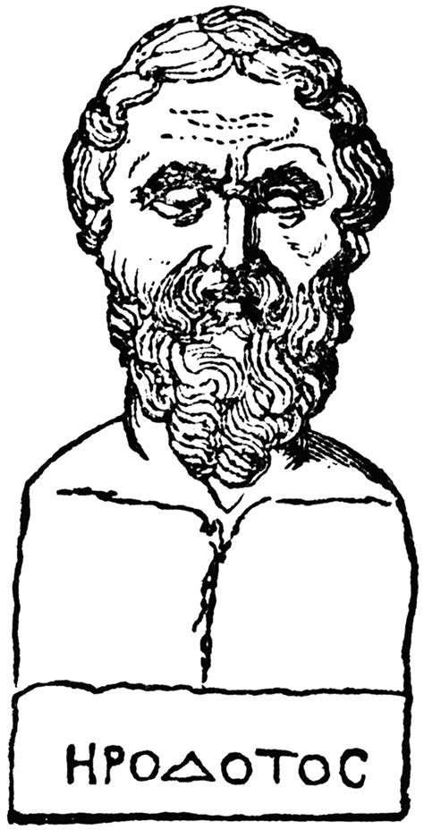 Bust Of Herodotus Clipart Etc