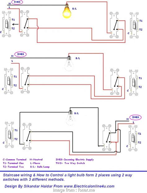 2 Way Gang Switch Wiring Diagram Easy Wiring
