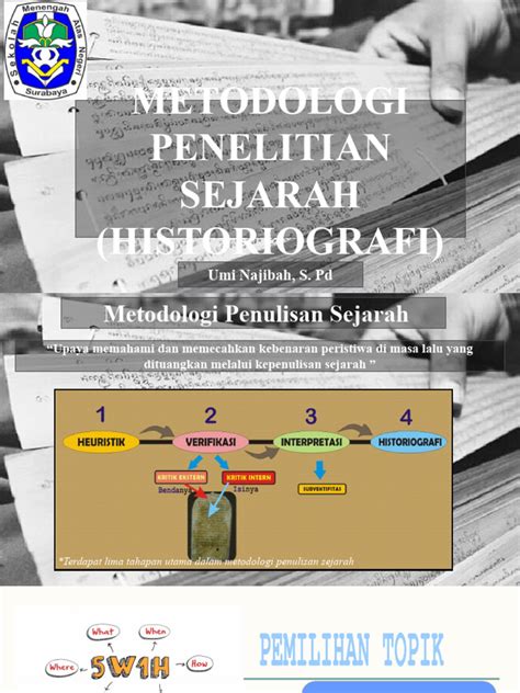 Six 15 Metodologi Penelitian Sejarah Dan Historiografi Pdf