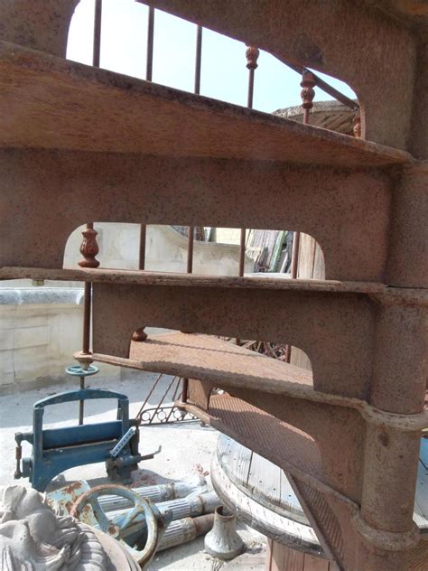 We make interior and exterior stairs, staircases and emergency exits for industry and private use. Late 19th Century Art Nouveau Style Cast Iron Spiral ...