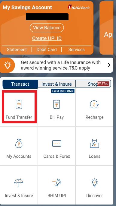 How To Add Payee In Icici Mobile Banking App And Transfer Fund