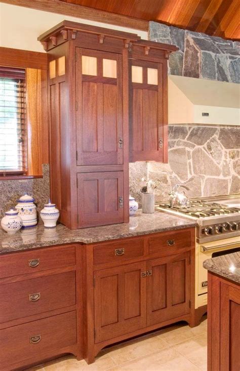 Best 25 kraftmaid kitchen cabinets ideas on pinterest. Mission Style Kitchen Cabinets | Top cabinet doors are a ...