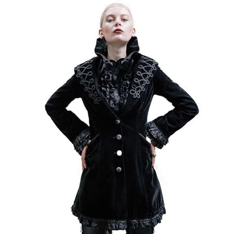 Gothic Winter Splicing Court Coats Steampunk Womens Jacket Multiple Layer Gothic Long Coat