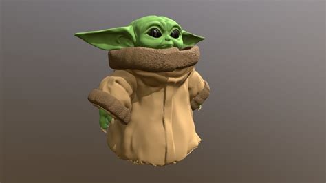 Baby Yoda A 3d Model Collection By Gerosan Geralds Sketchfab