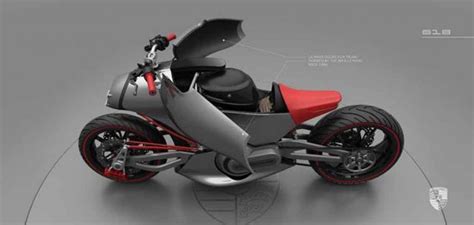 Porsche Motorcycle Concept Looks Like A Futuristic Faired Ducati Diavel