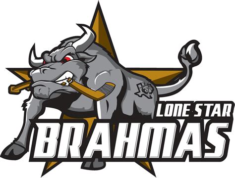 Lone Star Brahmas Logo Alternate Logo North American Hockey League