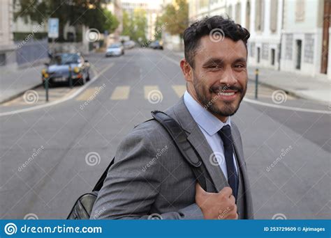 Handsome Ethnic Businessman Wearing Suit And Tie Stock Image Image Of