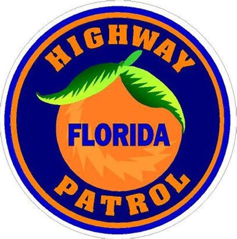 Florida Highway Patrol Police Reflective Or Matte Vinyl Decal Sticker