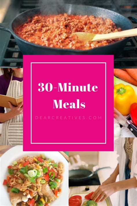 30 Minute Meals - DearCreatives.com | 30 minute meals ...