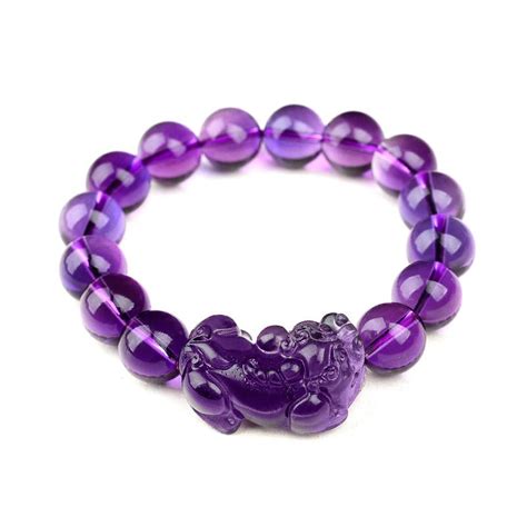 Feng Shui Amethyst Wealth Bracelet Buddha Power Store