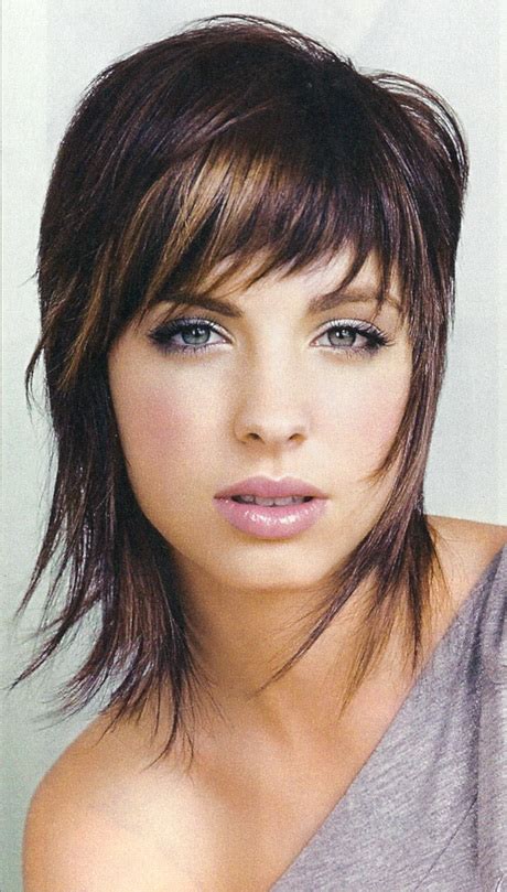 Razor cut straight medium length hair razor trimming can be utilized for making a crisp and restless style to medium length hair. Medium length shaggy haircuts for women