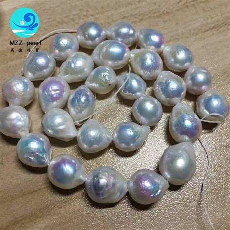 Aaa Nucleated Pearl Baroque Edison Pearl Natural White Necklace Pearl Freshwater Pearl Loose