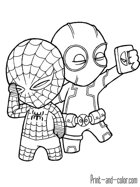 Now you can bring him to life on the page with your crayons and. Deadpool coloring pages | Print and Color.com
