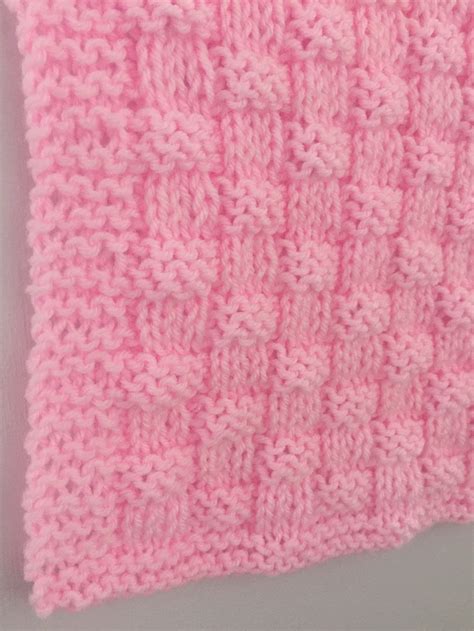 Quick and Easy Basket Weave Baby Blanket Knitting Pattern - Etsy UK