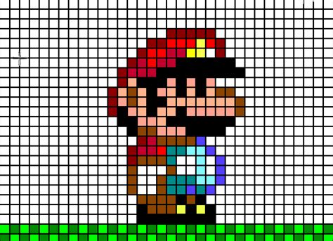 Minecraft Mario Pixel Art Template