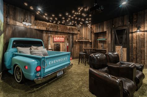 Home theater and man cave tour. Drive-In Movie Theater is Hidden Inside This House's Basement