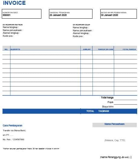 Faktur merupakan suatu perhitungan penjualan kredit yang diberikan oleh penjual kepada pembeli. Nota, Kwitansi, Faktur: Pengertian, Fungsi, Ciri dan Contoh
