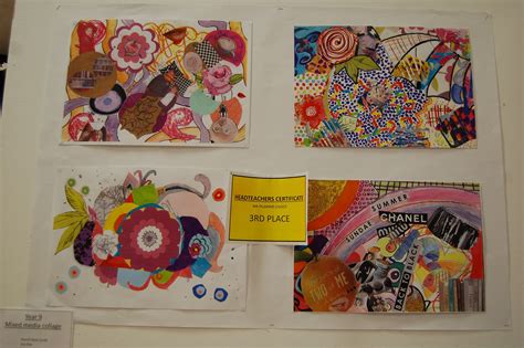 Year 9 Mixed Media Collage Examples As Displayed At The Ks3 Art Exhibition March 2015 Ks3