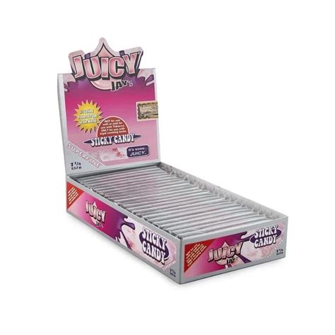 juicy jay s super fine rolling papers sticky candy 1 1 4 smoke cargo