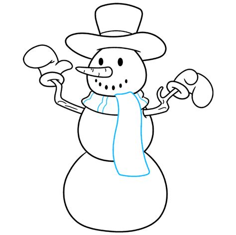 How To Draw A 3d Snowman Step By Step Stark Dereter