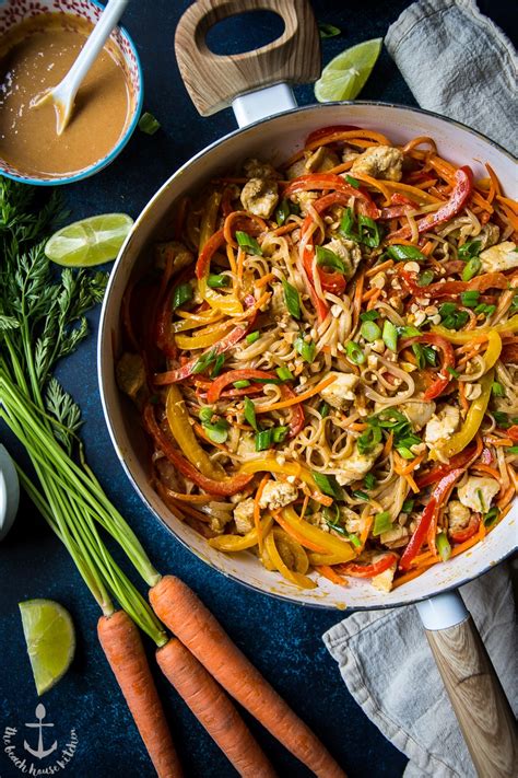 White basmati would work too. Chicken Noodle Stir-Fry with Spicy Thai Peanut Sauce | The ...