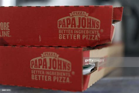 In This Photo Illustration A Papa Johns Pizza Box Is Seen On July