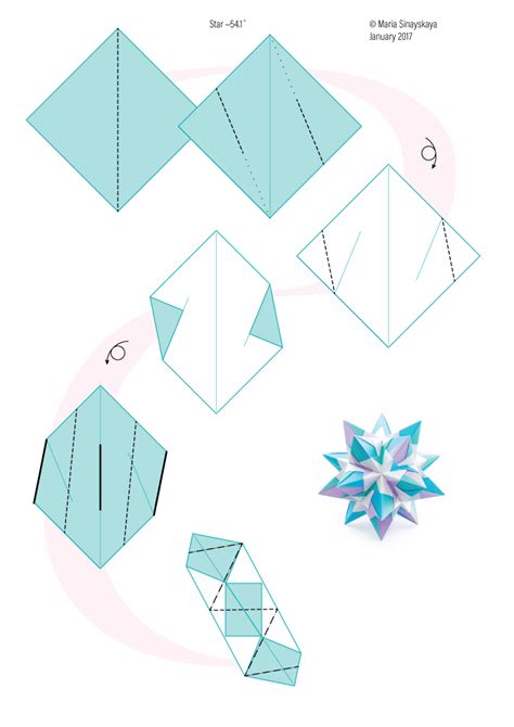 Origami 3d Star Instruções Origami Geometric Origami Origami Ball
