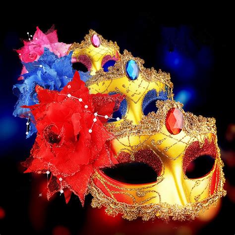 Sexy Diamond Venetian Mask Venice Feather Flower Wedding Carnival Party Performance Sex Lady