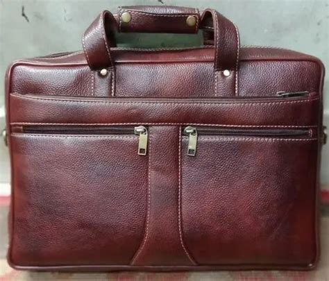 Unisex Brown Office Leather Bags Size 155 Inch At Rs 1399 In Patna