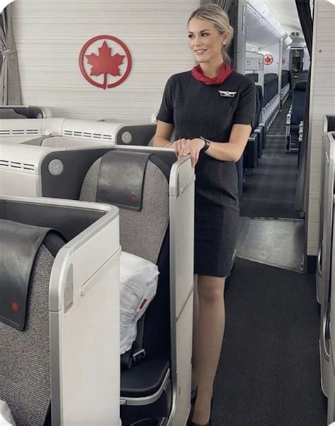 Pin By Zoe On Flight Attendant Air Canada Flight Attendant Flight Attendant Fashion Flight
