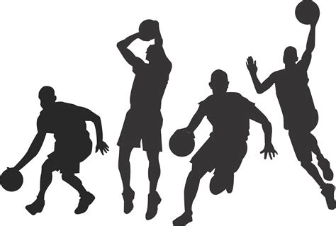 Girls Basketball Silhouette At Getdrawings Free Download