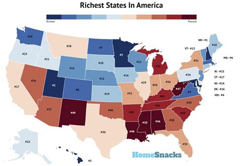 Richest States To Live In America For 2021