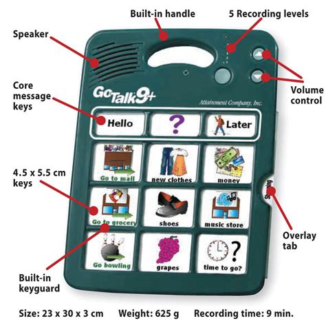 Gotalk 9 Communication Device Speech Device For Autism Different Roads