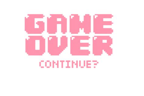 Game Over Pink  Find And Share On Giphy