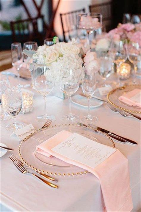 Pink Table Seating Sets Ideas Wedding Table Settings Wedding