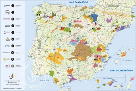 Spanish Wine Regions Map Red Bridge Wine Co