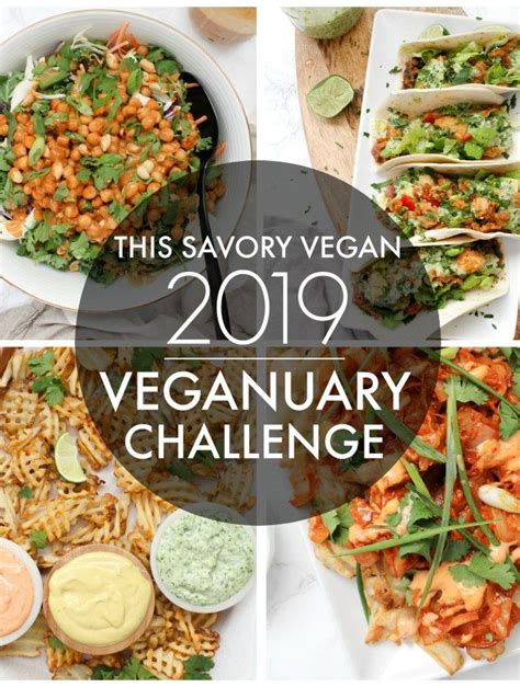 2019 Veganuary Challenge Vegan Meal Plans Vegan Recipes Easy Vegan