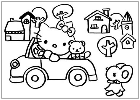 Img_größe1 ausmalbilder comicfigure hello kitty riding her bike coloring page coloring page, educational activities for kids. Ausmalbilder zum Ausdrucken: Ausmalbilder von Hello Kitty ...