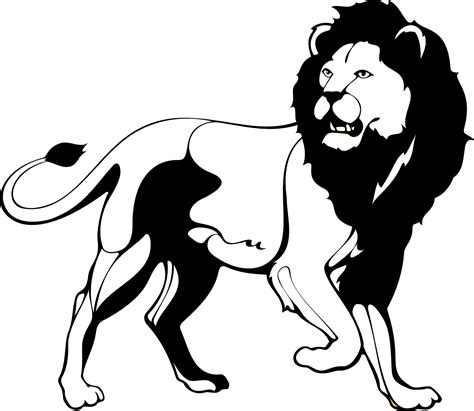 Lion Black And White Lion Clip Art Black And White Free Clipart Images