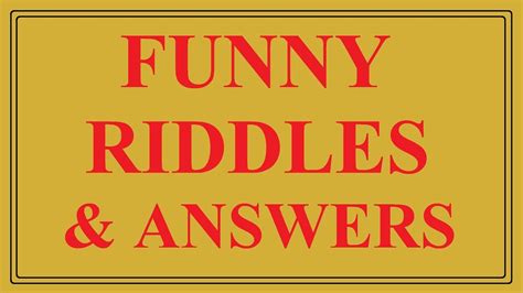 How many of these hard riddles can you solve? Top 7 Funny Riddles with Answers - YouTube